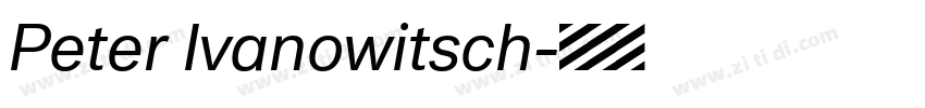 Peter Ivanowitsch字体转换